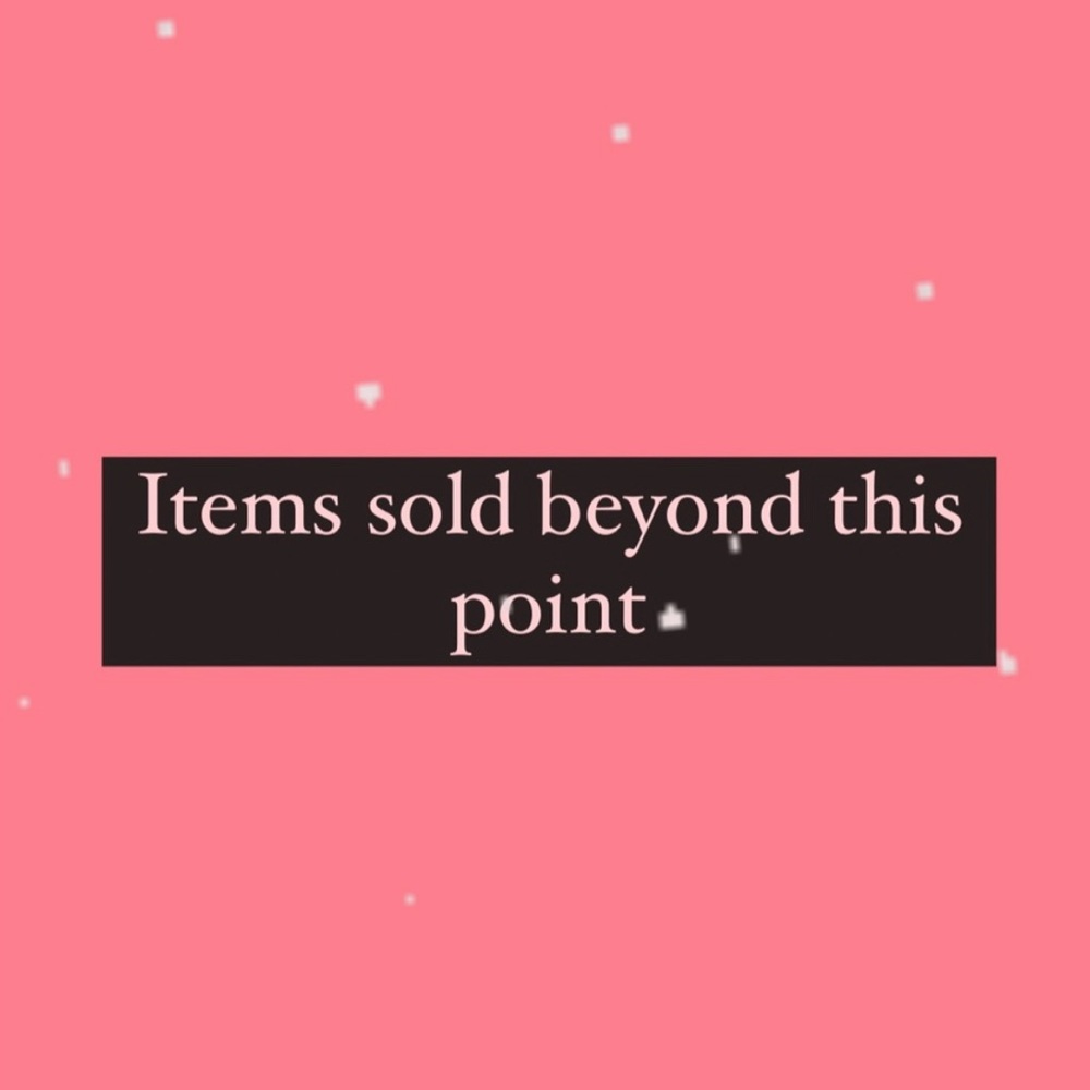 items sold beyond this point
